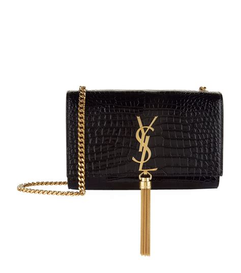 ysl small kate croc|KATE SMALL TASSEL IN CROCODILE.